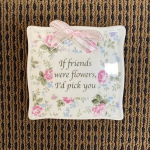 Floral plaque